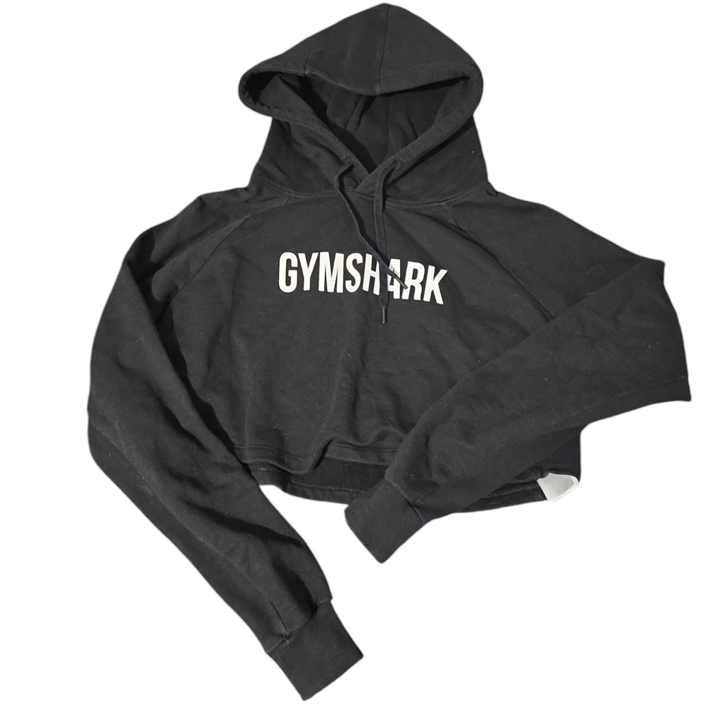 Gymshark Black Cropped Hoodie